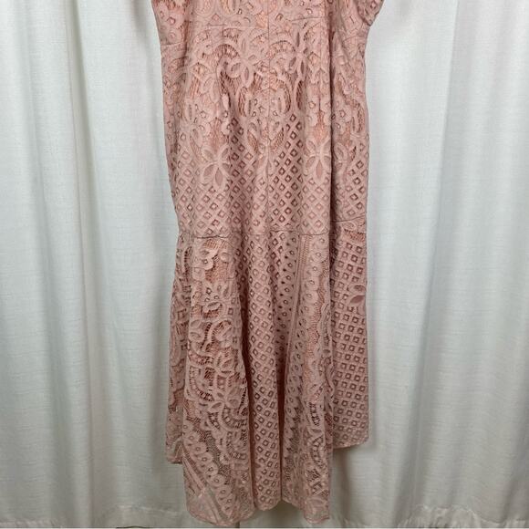 City Chic Pink Blush Femme Fatale Maxi Dress Sz.M/18 NWT - Picture 13 of 16
